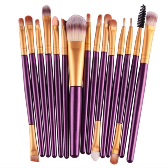 Atelier Sona Other - BRAND NEW 15 Piece Make Up Brush Set - Purple